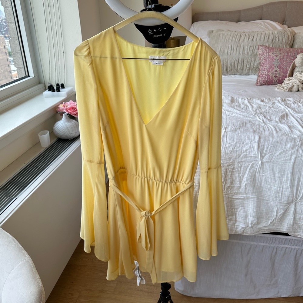 Yellow Lovers & Friends Mini Dress Size Small